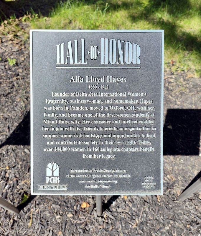 Alfa Lloyd Hayes Marker. Click for full size. Alfa Lloyd Hayes Marker image. Click for full size.