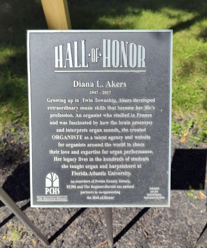 Diana L. Akers Marker. Click for full size. Diana L. Akers Marker image. Click for full size.