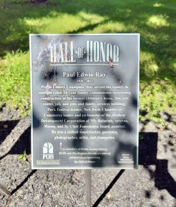 Paul Edwin Ray Marker. Click for full size. Paul Edwin Ray Marker image. Click for full size.