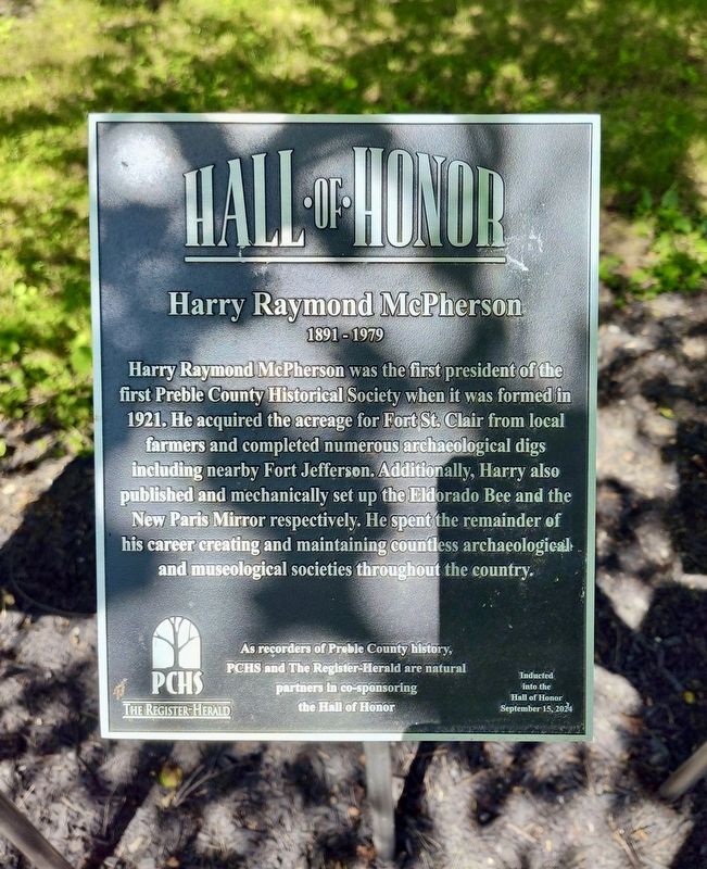 Harry Raymond McPherson Marker image. Click for full size.