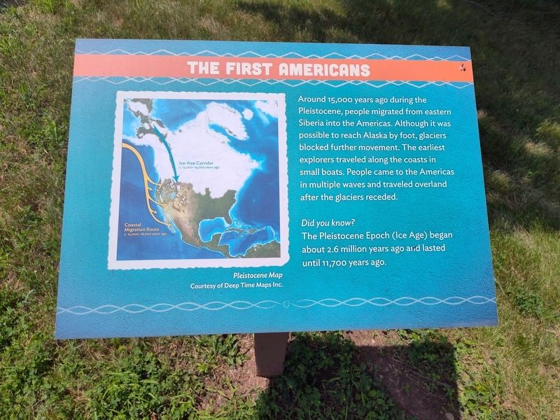 The First Americans Marker. Click for full size. The First Americans Marker image. Click for full size.