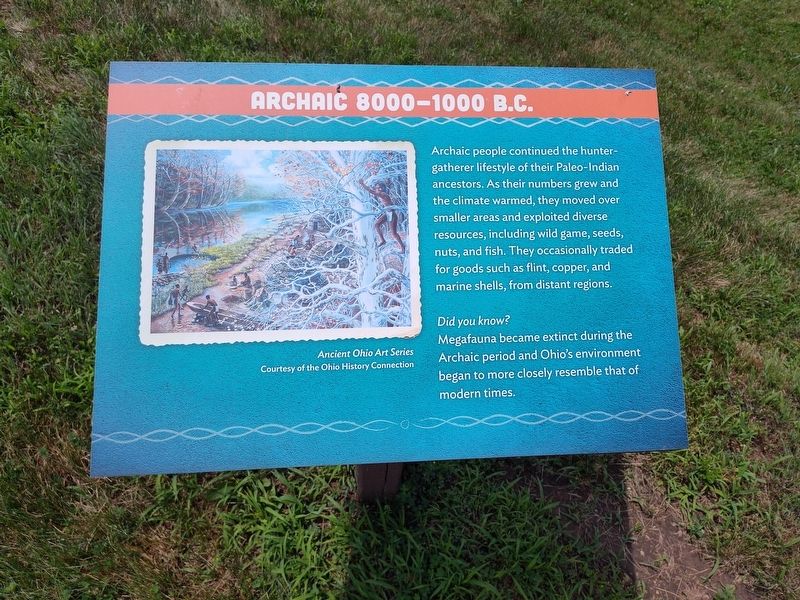 Archaic 8000-1000 B.C. Marker image. Click for full size.