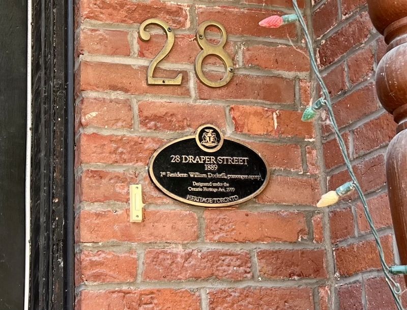 28 Draper Street Marker. Click for full size. 28 Draper Street Marker image. Click for full size.