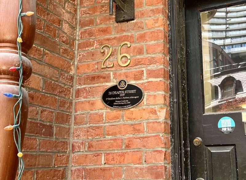 26 Draper Street Marker. Click for full size. 26 Draper Street Marker image. Click for full size.