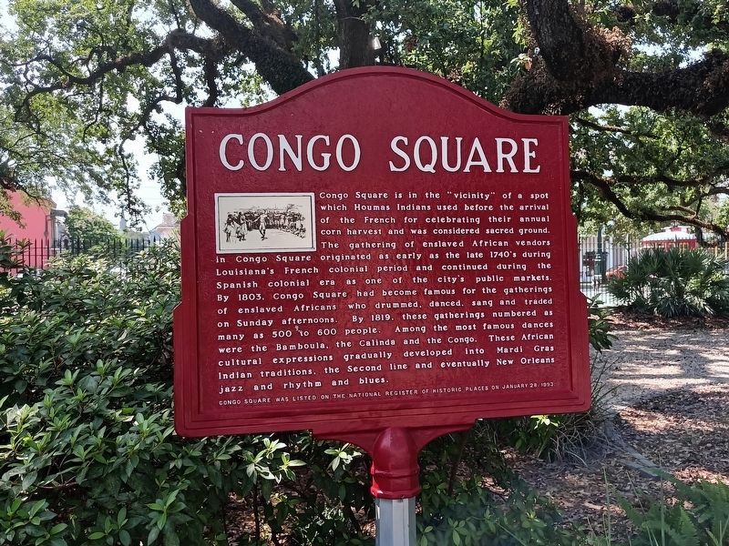 Congo Square Marker. Click for full size. Congo Square Marker image. Click for full size.