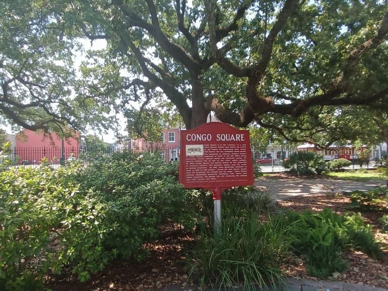 Congo Square Marker. Click for full size. Congo Square Marker image. Click for full size.