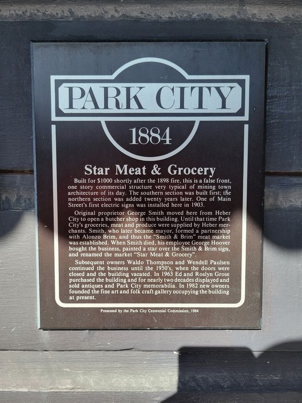 Star Meat & Grocery Marker image. Click for full size.