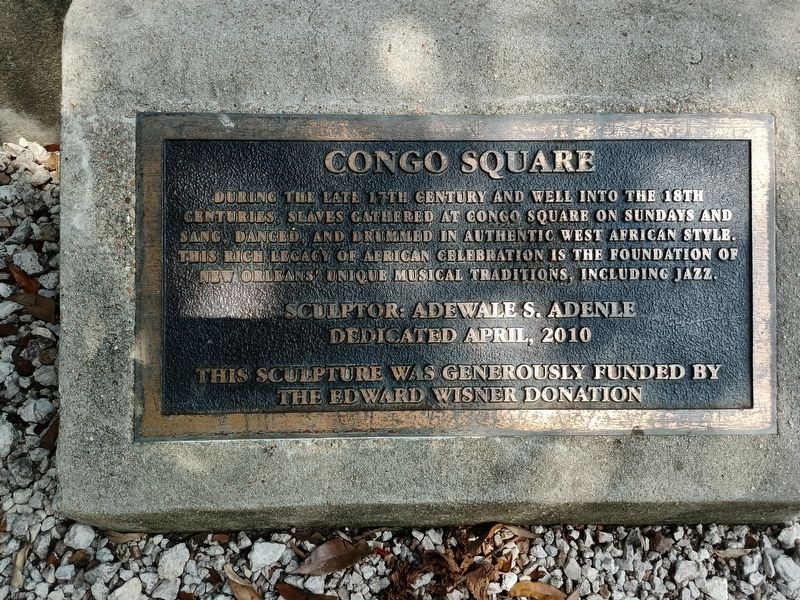Congo Square Marker. Click for full size. Congo Square Marker image. Click for full size.