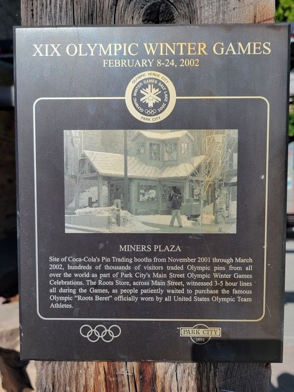 Miner's Plaza Marker. Click for full size. Miner's Plaza Marker image. Click for full size.