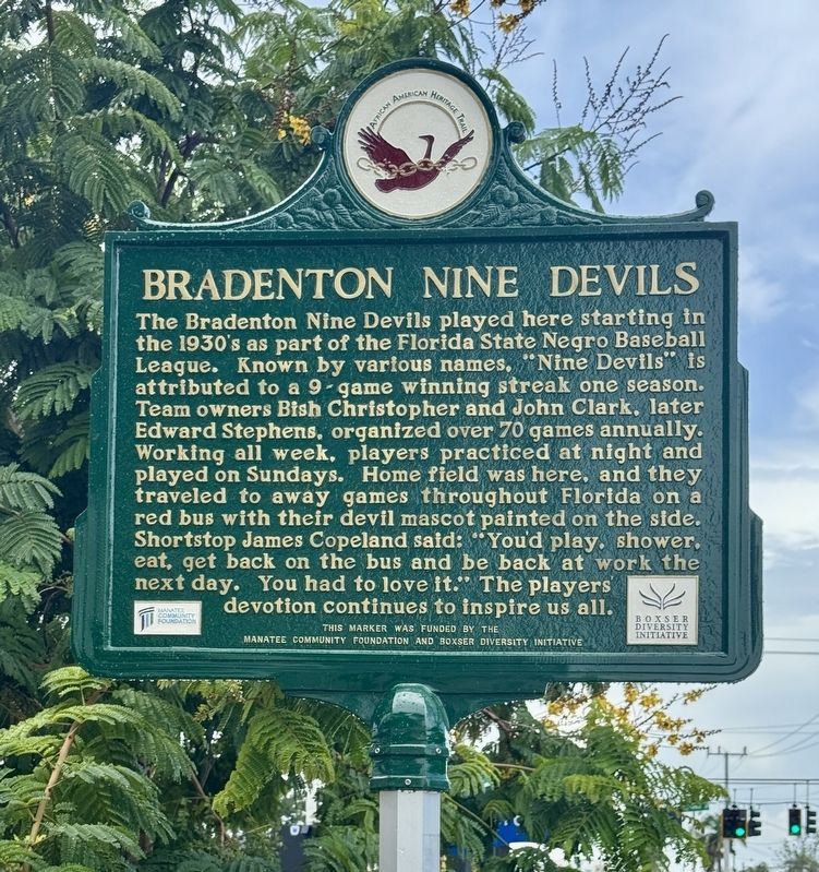 Bradenton Nine Devils Marker image. Click for full size.