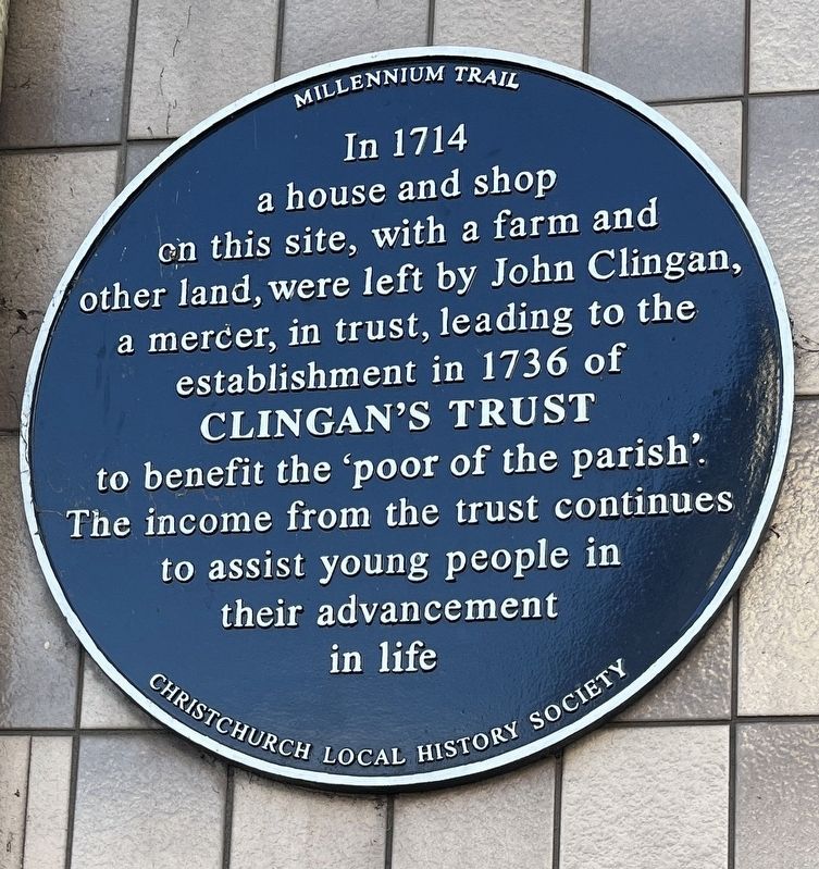 Clingan's Trust Marker. Click for full size. Clingan's Trust Marker image. Click for full size.