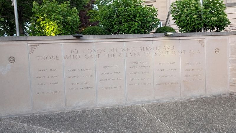 Monroe County Vietnam Veterans Memorial Marker image. Click for full size.