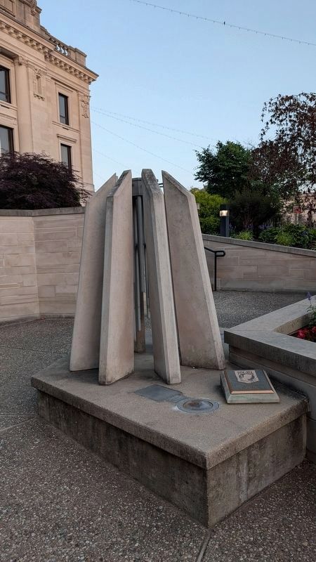 P.O.W. Chimes at Monroe County Vietnam Veterans Memorial image. Click for full size.