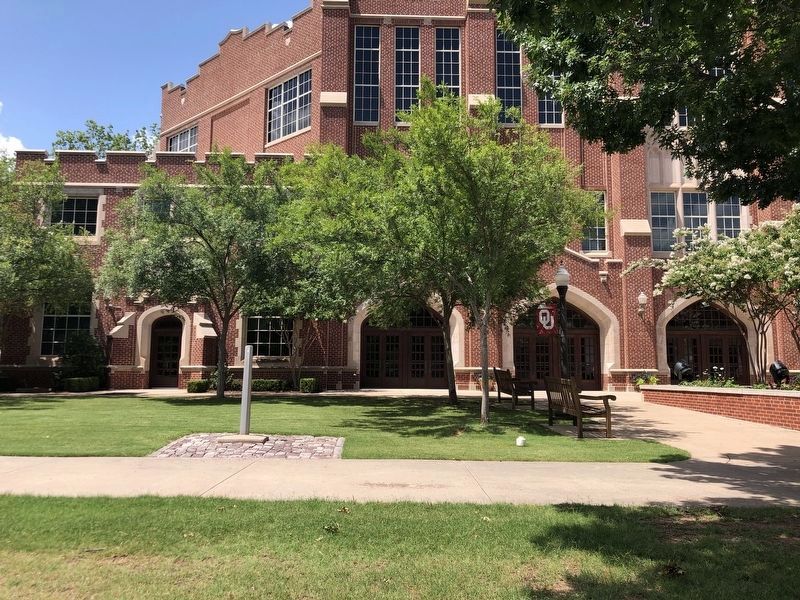 The OU Field House Marker (missing). Click for full size. The OU Field House Marker (missing) image. Click for full size.