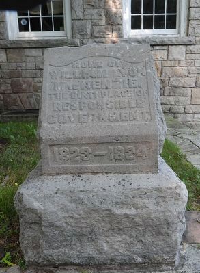Home of William Lyon Mackenzie Marker. Click for full size. Home of William Lyon Mackenzie Marker image. Click for full size.