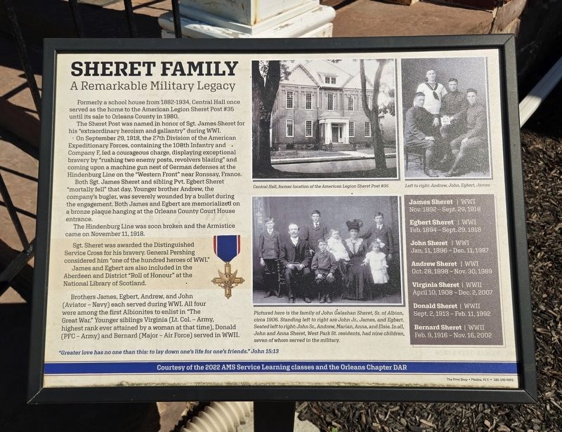 Sheret Family Marker. Click for full size. Sheret Family Marker image. Click for full size.