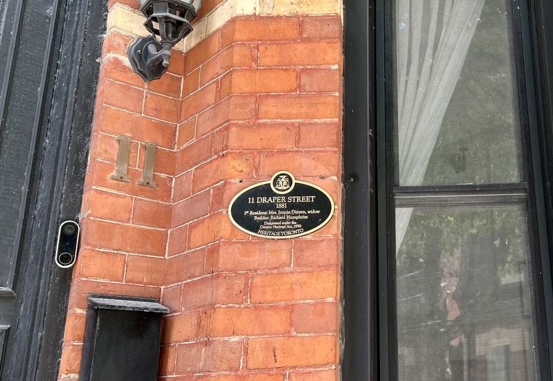 11 Draper Street Marker. Click for full size. 11 Draper Street Marker image. Click for full size.