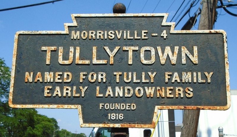 Tullytown Marker. Click for full size. Tullytown Marker image. Click for full size.