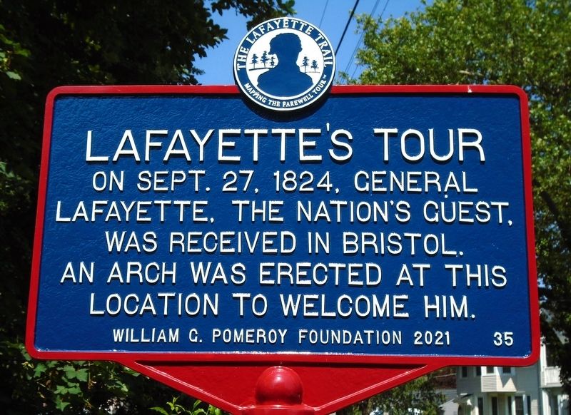 Lafayette's Tour Marker image. Click for full size.