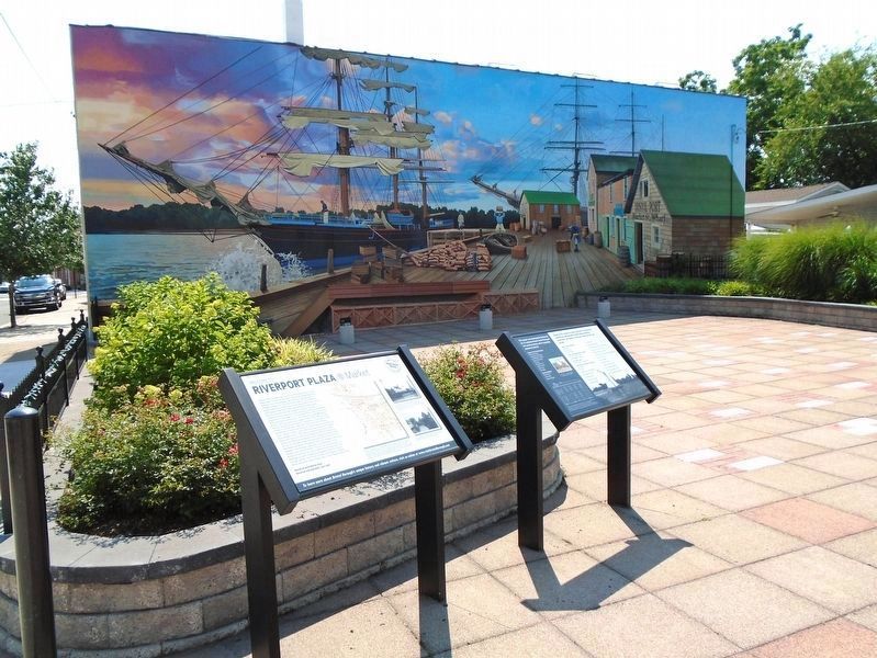 Riverport Plaza and Markers. Click for full size. Riverport Plaza and Markers image. Click for full size.