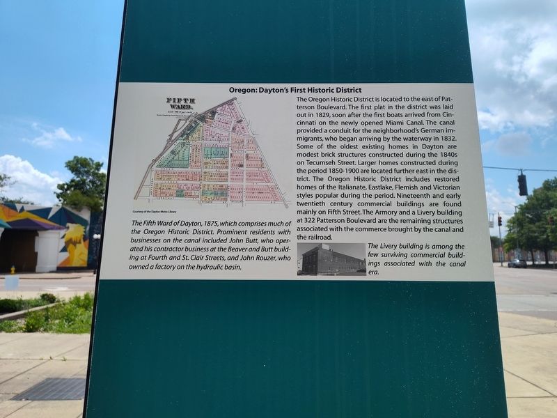 Oregon: Dayton's First Historic District Marker. Click for full size. Oregon: Dayton's First Historic District Marker image. Click for full size.