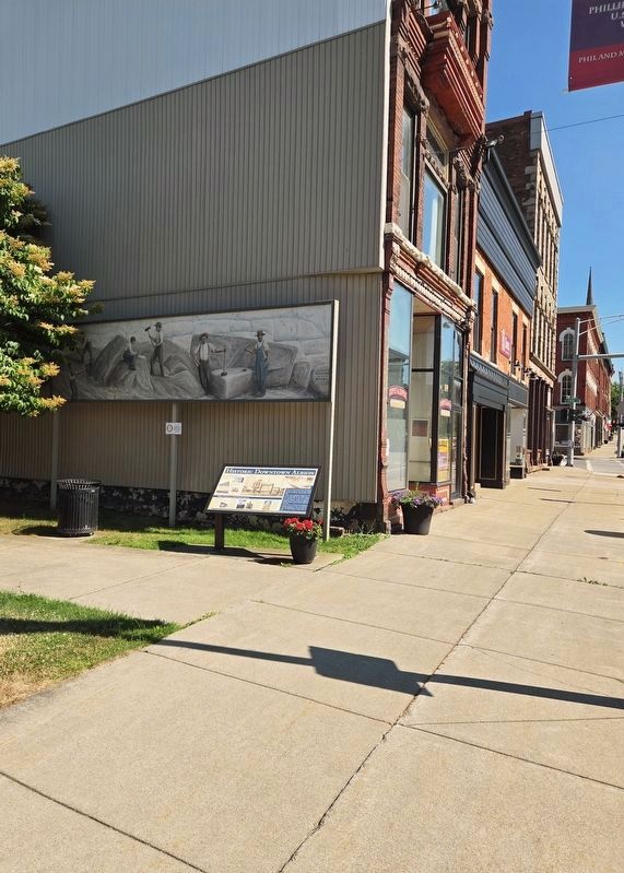 Historic Downtown Albion Marker image. Click for full size.