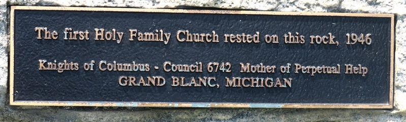 Holy Family Catholic Church Marker. Click for full size. Holy Family Catholic Church Marker image. Click for full size.