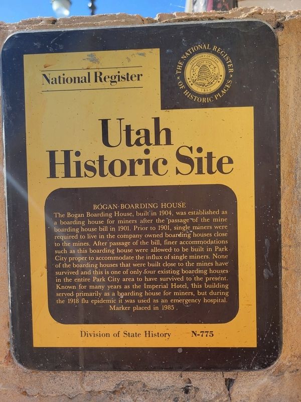 Bogan Boarding House Marker. Click for full size. Bogan Boarding House Marker image. Click for full size.