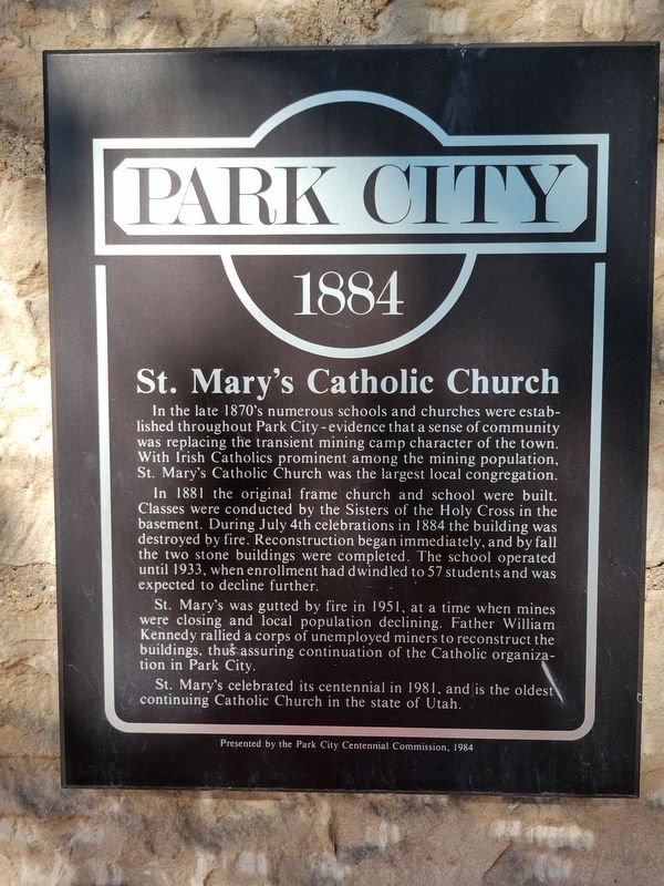 St. Mary's Catholic Church Marker image. Click for full size.