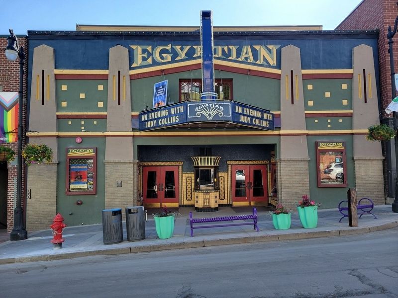 The Egyptian Theater and Marker. Click for full size. The Egyptian Theater and Marker image. Click for full size.