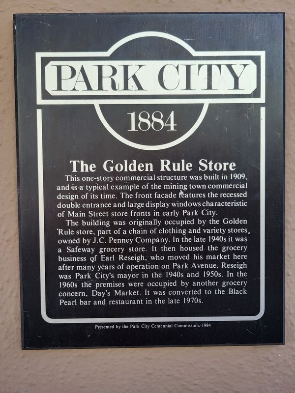 The Golden Rule Store Marker image. Click for full size.