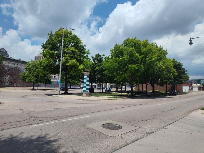 Patterson Commons, 1970s: Space for Automobiles Marker image. Click for full size.