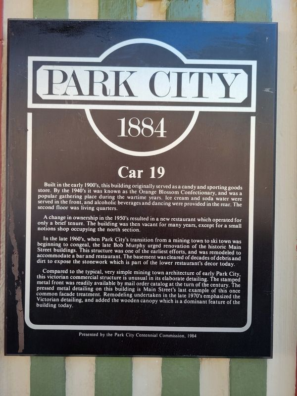 Car 19 Marker image. Click for full size.