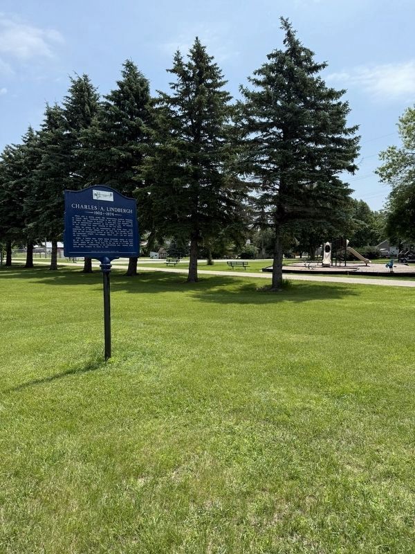 Charles A. Lindbergh Marker. Click for full size. Charles A. Lindbergh Marker image. Click for full size.