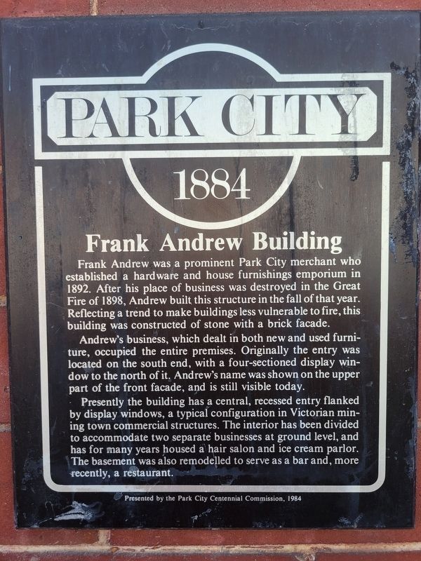 Frank Andrew Building Marker image. Click for full size.
