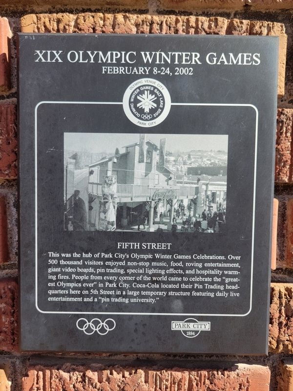 Fifth Street Marker. Click for full size. Fifth Street Marker image. Click for full size.