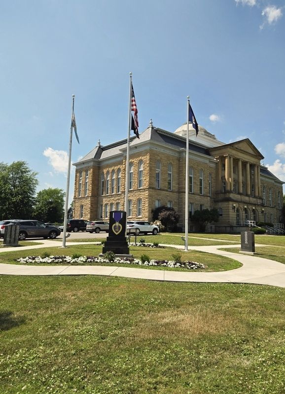 History of the Purple Heart Award Marker. Click for full size. History of the Purple Heart Award Marker image. Click for full size.