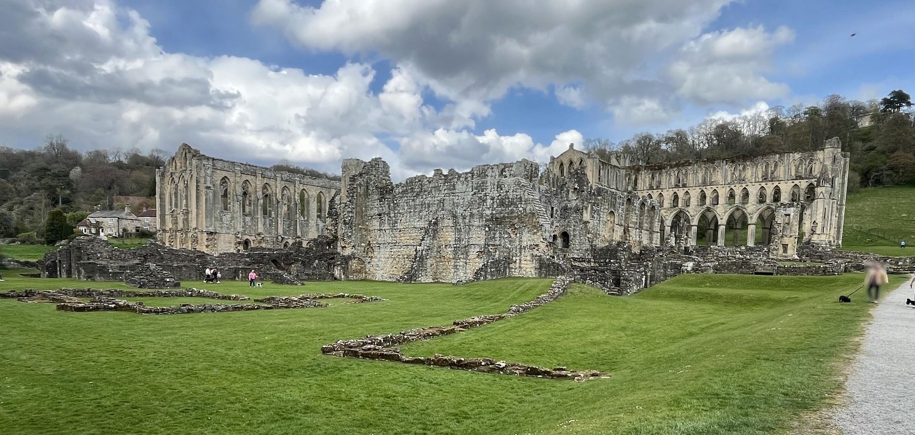 Rievaulx Abbey Ruins. Click for full size. Rievaulx Abbey Ruins image. Click for full size.