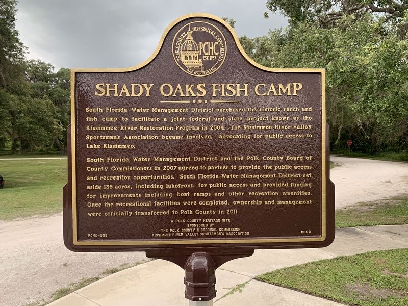 Shady Oaks Fish Camp Marker, Side Two image. Click for full size.
