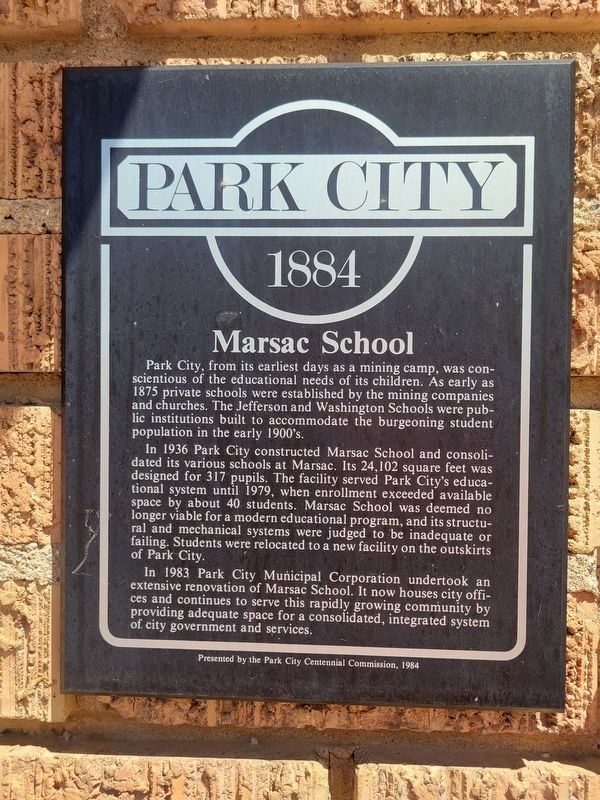 Marsac School Marker image. Click for full size.