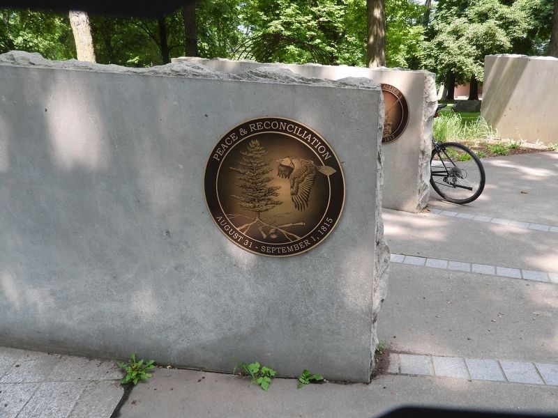 A stone slab and Image on the Circle Of Memories (Point 7 on the memorial). Click for full size. A stone slab and Image on the Circle Of Memories (Point 7 on the memorial) image. Click for full size.