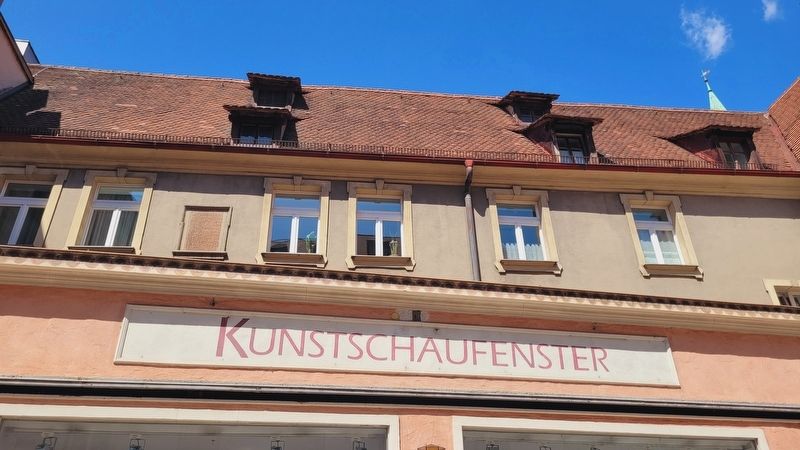 The view of the Granary Marker on the upper floor of the building. Click for full size. The view of the Granary Marker on the upper floor of the building image. Click for full size.