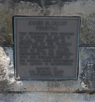James N. Allan Pergola Marker. Click for full size. James N. Allan Pergola Marker image. Click for full size.