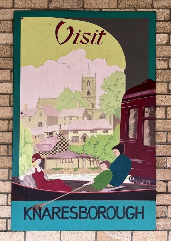 Knaresborough Station Tourist Sign. Click for full size. Knaresborough Station Tourist Sign image. Click for full size.