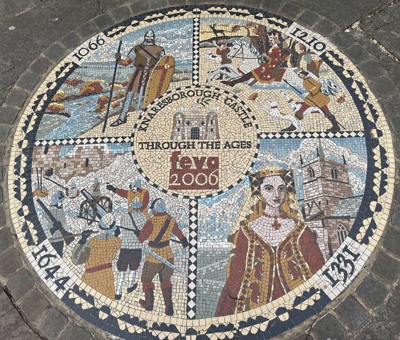 Knaresborough Castle Mosaic. Click for full size. Knaresborough Castle Mosaic image. Click for full size.