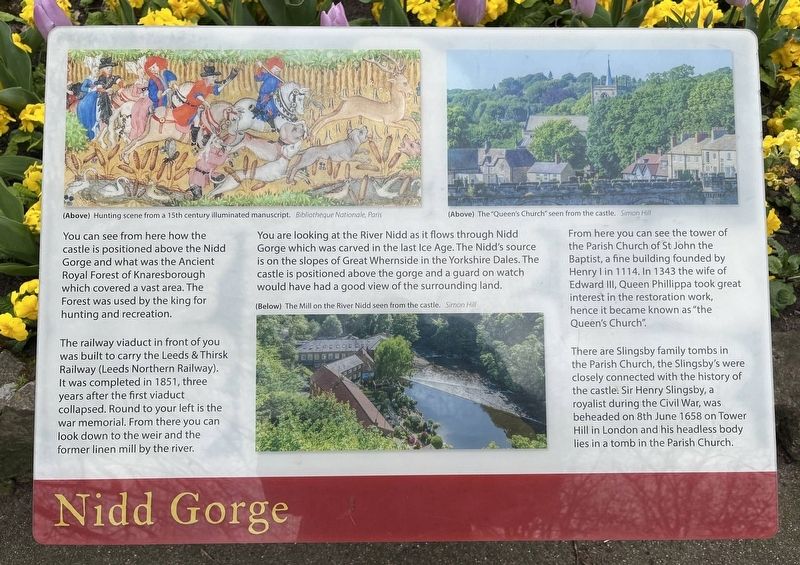 Nidd Gorge Marker. Click for full size. Nidd Gorge Marker image. Click for full size.