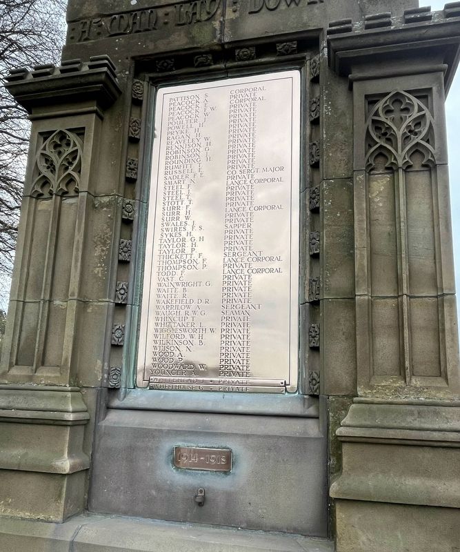 List of Killed, 1914-1918. Click for full size. List of Killed, 1914-1918 image. Click for full size.