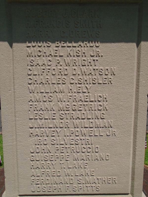 Falls Township World War Memorial Honor Roll. Click for full size. Falls Township World War Memorial Honor Roll image. Click for full size.