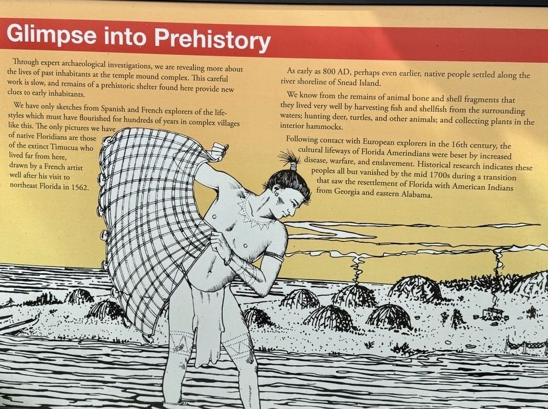 Glimpse into Prehistory Marker. Click for full size. Glimpse into Prehistory Marker image. Click for full size.