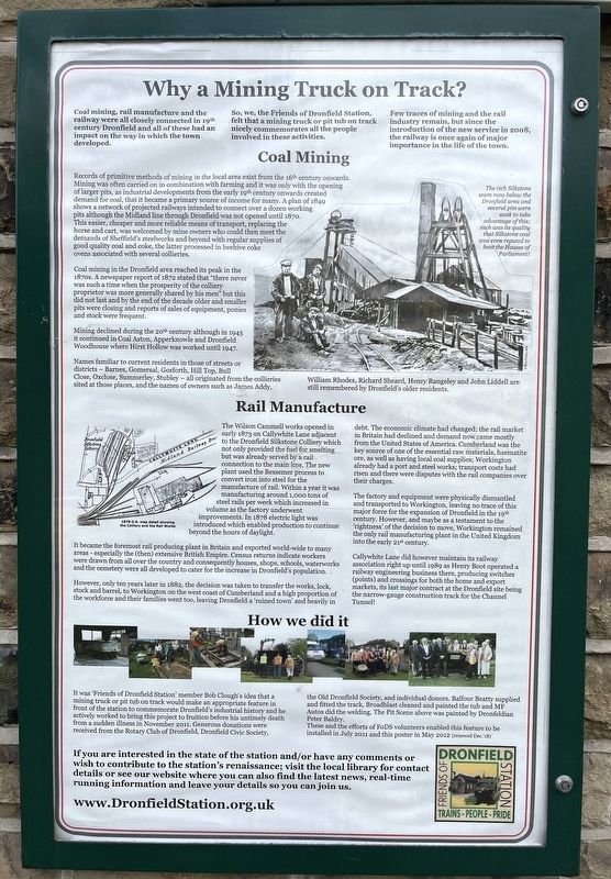 Why a Mining Truck on Track? Marker. Click for full size. Why a Mining Truck on Track? Marker image. Click for full size.